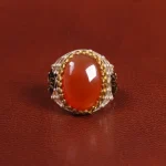 انگشتر عقیق یمن مردانه کد 26165