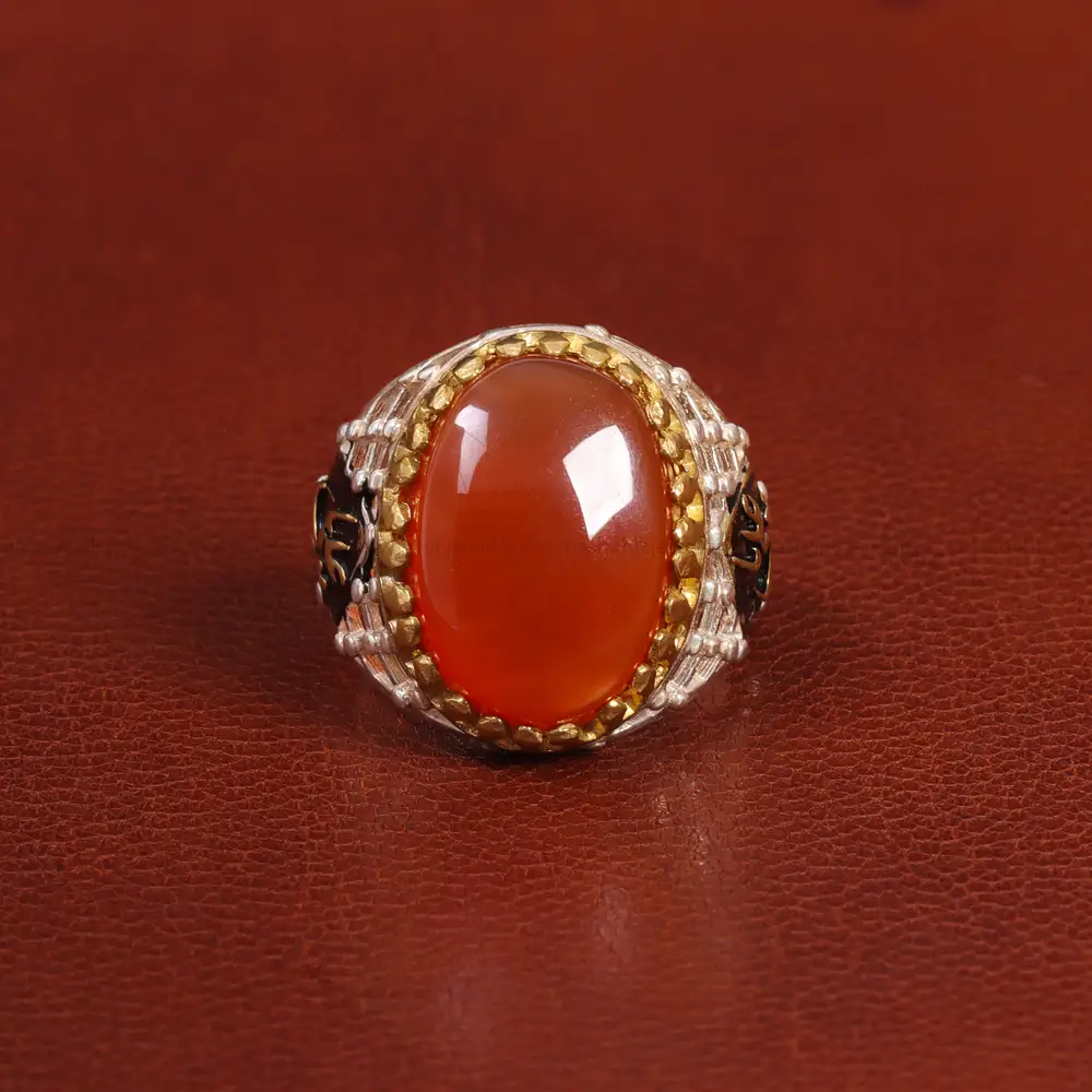 انگشتر عقیق یمن مردانه کد 26165