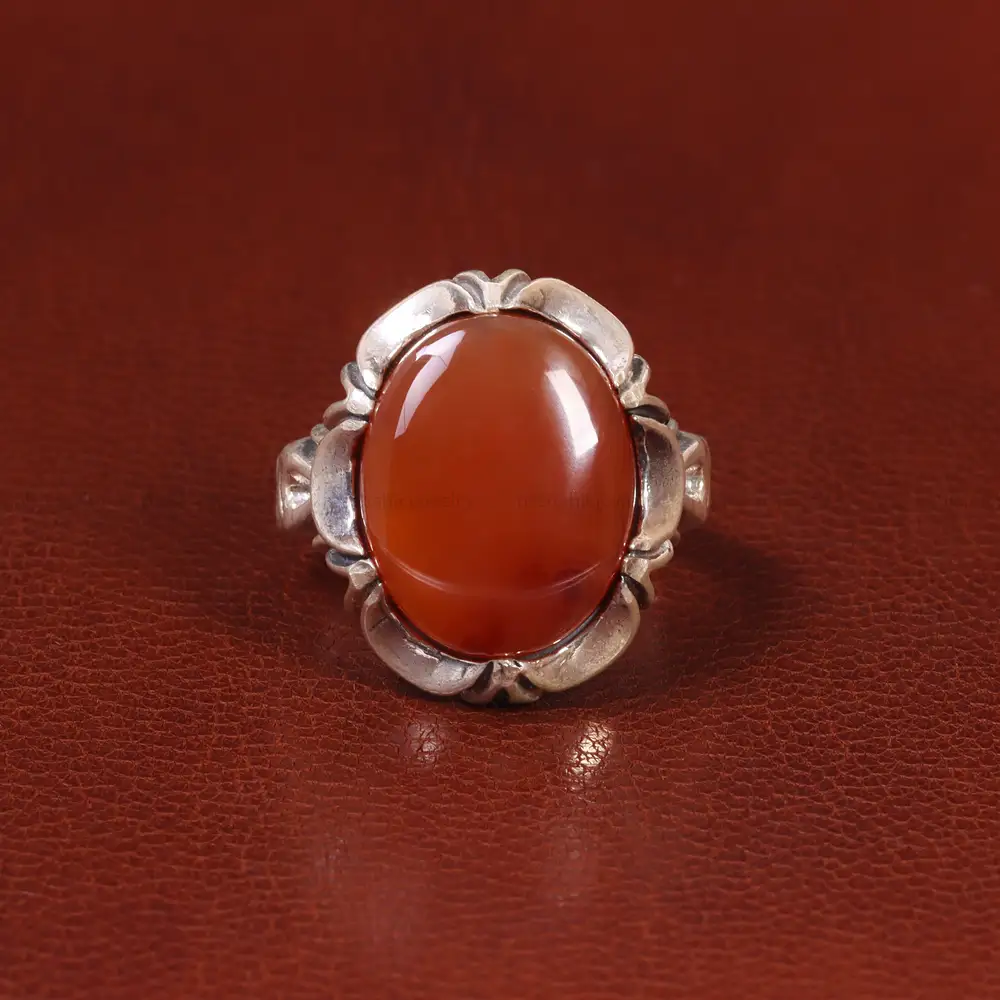 انگشتر عقیق یمن مردانه کد 26166