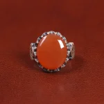 انگشتر عقیق یمن مردانه کد 26167