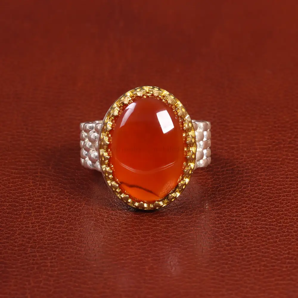 انگشتر عقیق یمن مردانه کد 26169