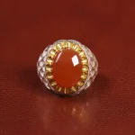 انگشتر عقیق یمن مردانه کد 26171