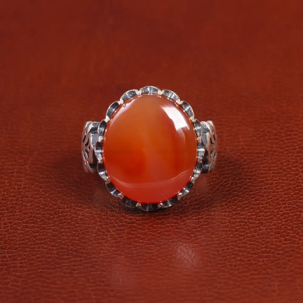 انگشتر عقیق یمن مردانه کد 26173