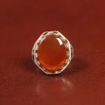 انگشتر عقیق یمن مردانه کد 26175