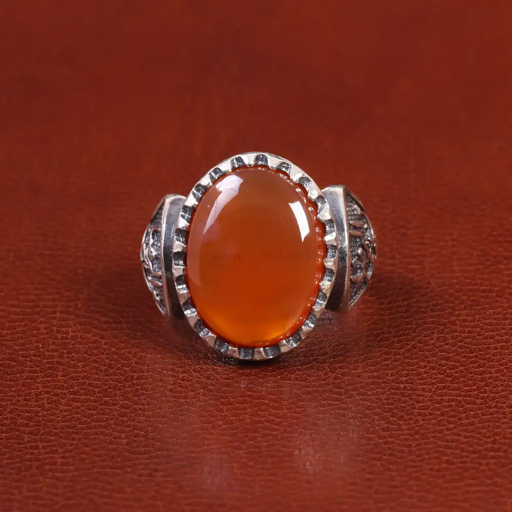 انگشتر عقیق یمن مردانه کد 26177