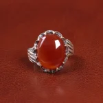 انگشتر عقیق یمن مردانه کد 26178