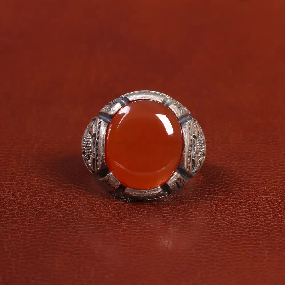 انگشتر عقیق یمن مردانه کد 26179