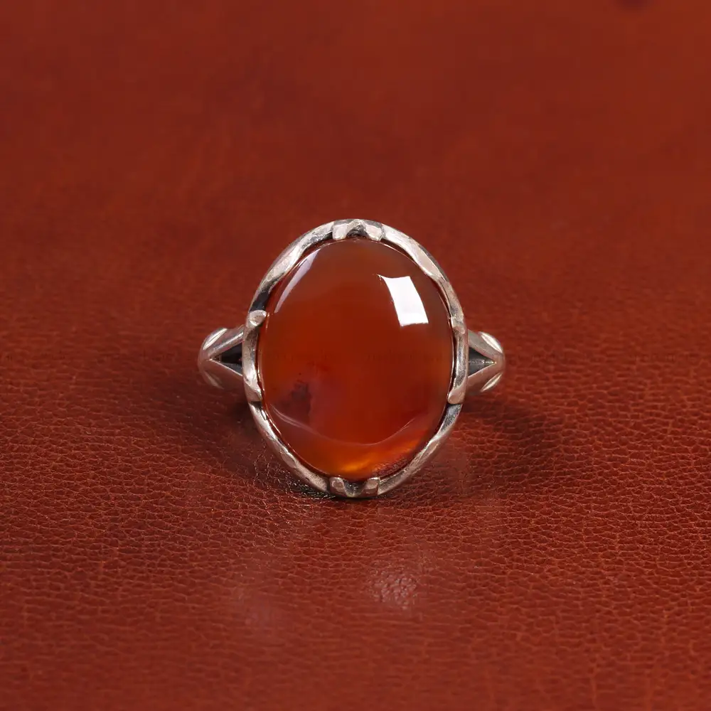 انگشتر عقیق یمن مردانه کد 26182