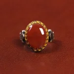 انگشتر عقیق یمن مردانه کد 26184