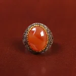 انگشتر عقیق یمن مردانه کد 26195