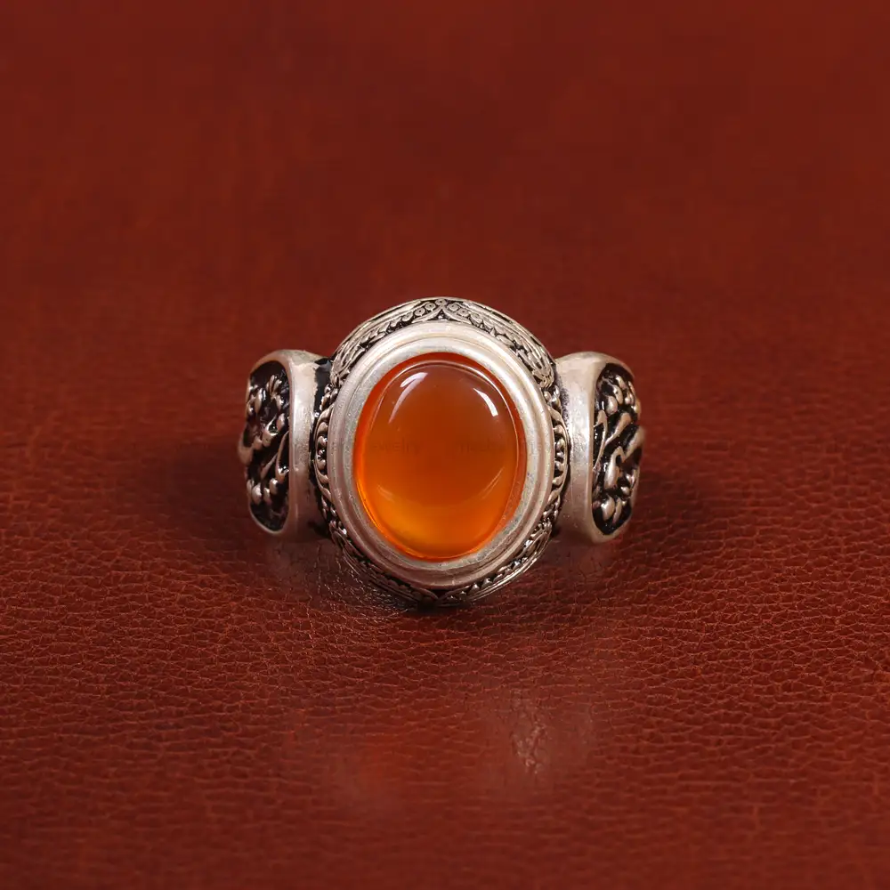 انگشتر عقیق یمن مردانه کد 26201