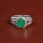 انگشتر زمرد مردانه کد 26241