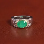 انگشتر زمرد مردانه کد 26242