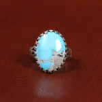 انگشتر فیروزه شجری مردانه کد 26264