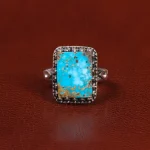 انگشتر فیروزه شجری مردانه کد 26265