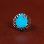 انگشتر فیروزه شجری مردانه کد 26277