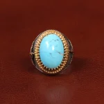 انگشتر فیروزه شجری مردانه کد 26286