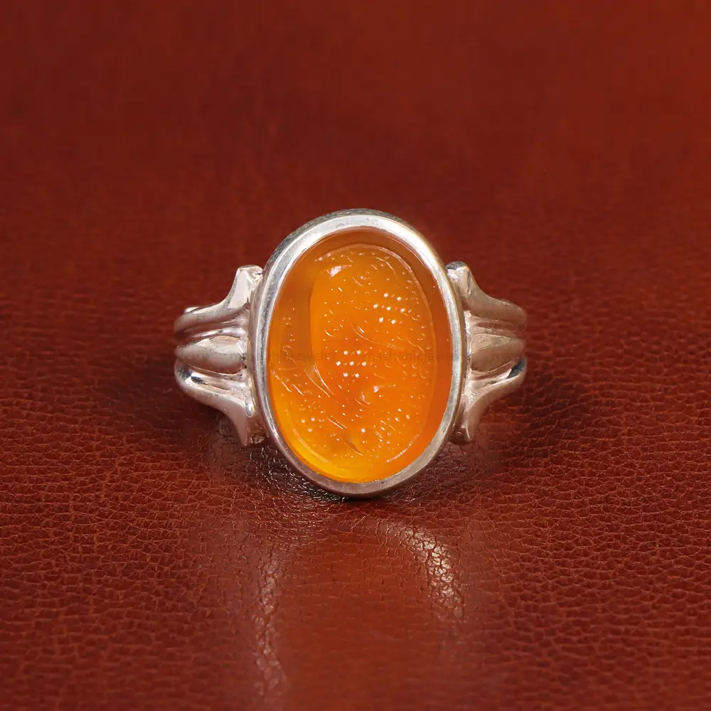 انگشتر عقیق یمن مردانه کد 26381