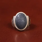 انگشتر حدید مردانه کد 26382