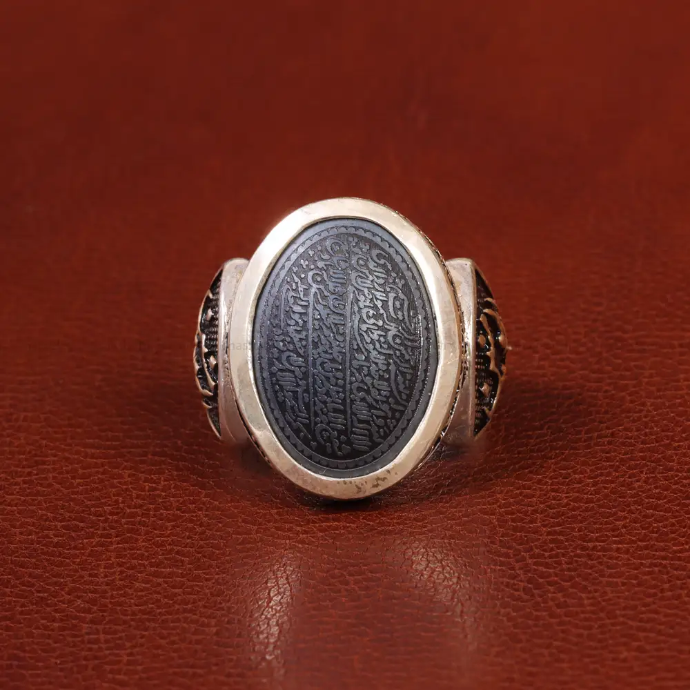 انگشتر حدید مردانه کد 26385
