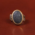 انگشتر حدید مردانه کد 26393