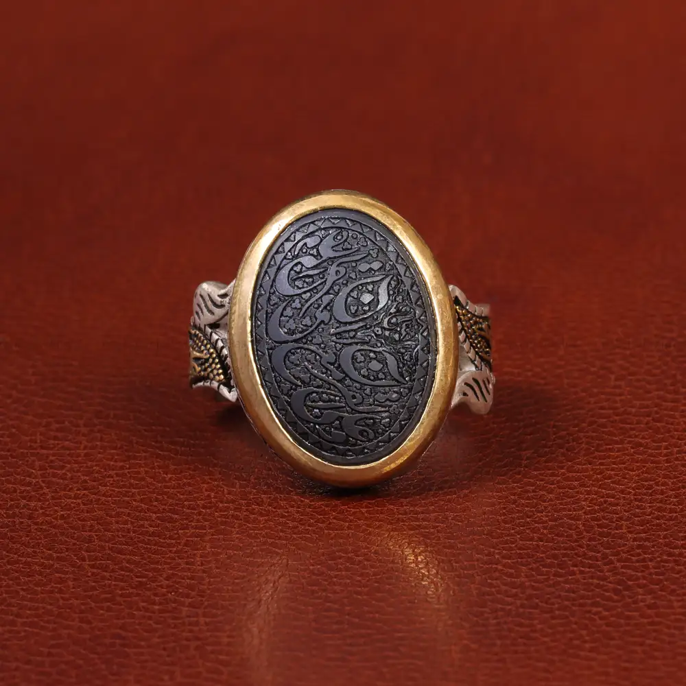 انگشتر حدید مردانه کد 26393