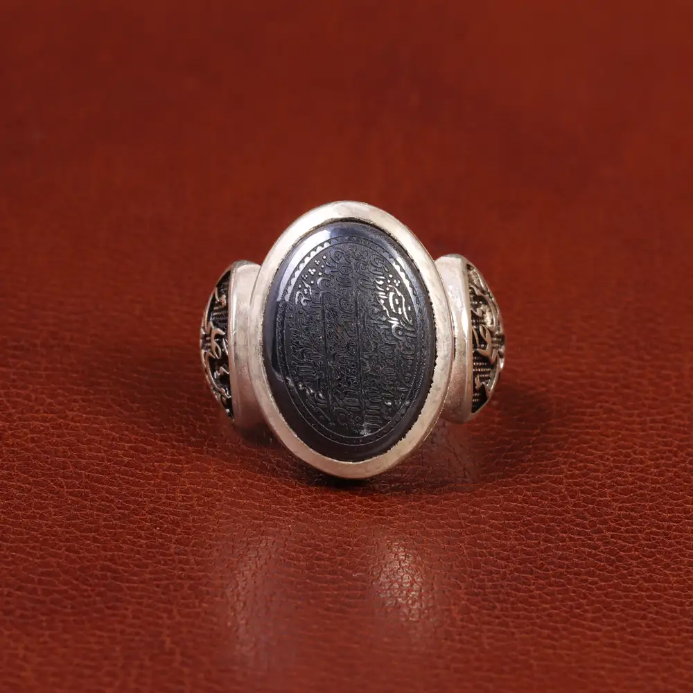 انگشتر حدید مردانه کد 26404