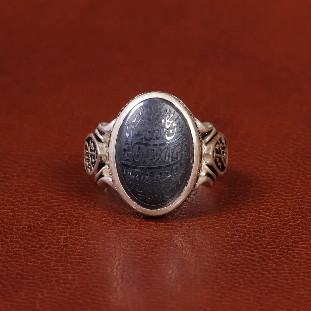 انگشتر حدید مردانه کد 26405