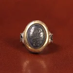 انگشتر حدید مردانه کد 26407