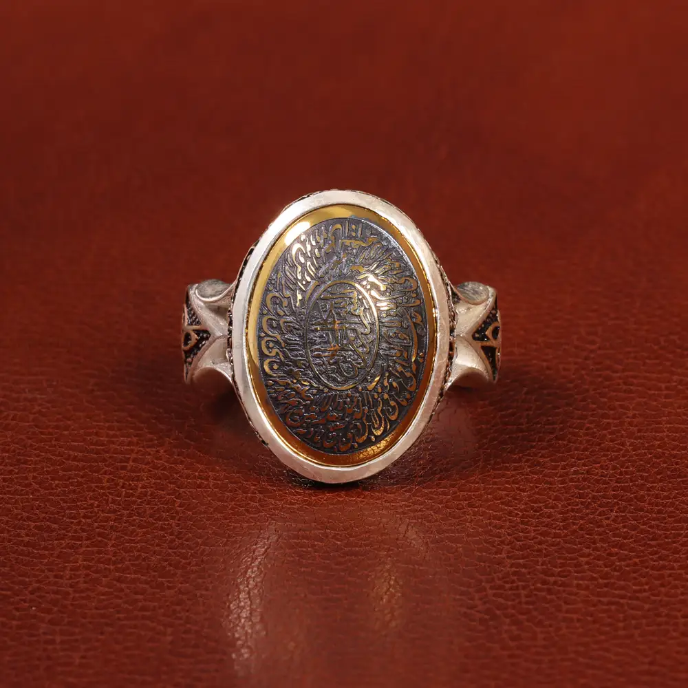 انگشتر حدید مردانه کد 26412