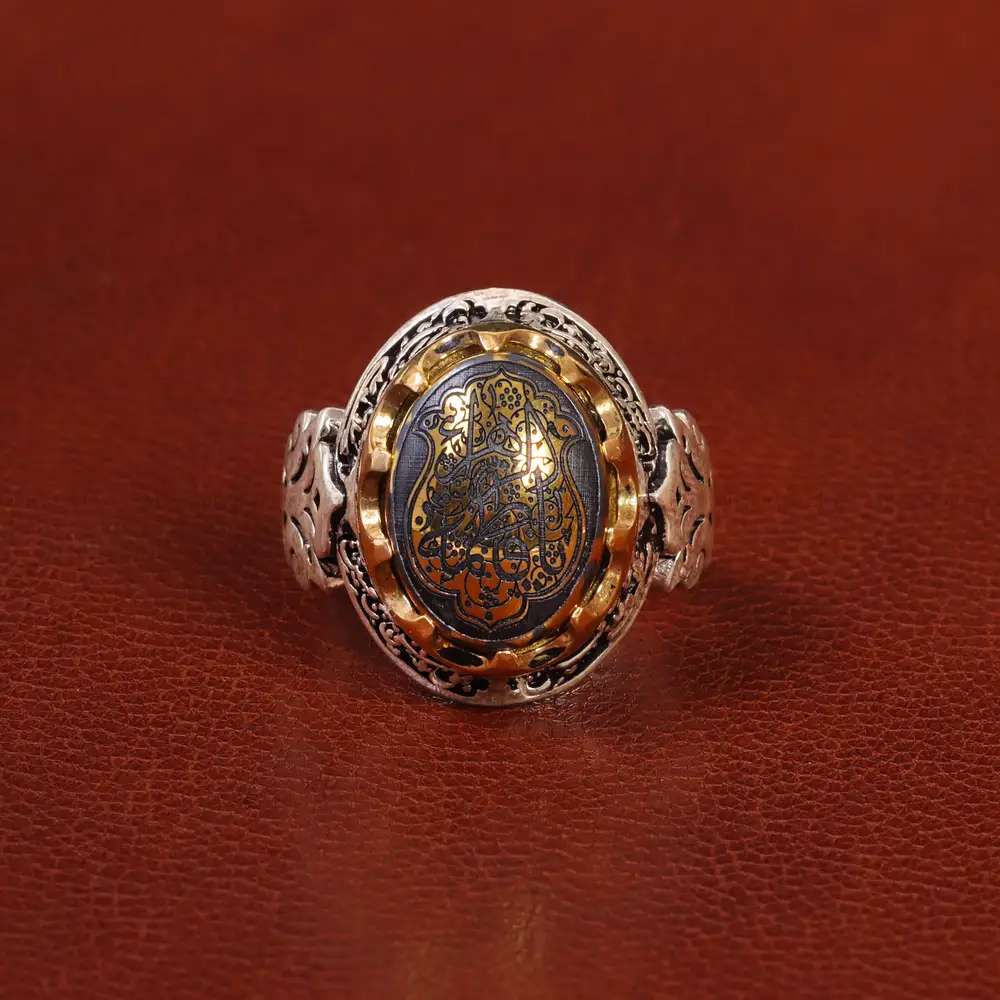 انگشتر حدید مردانه کد 26413