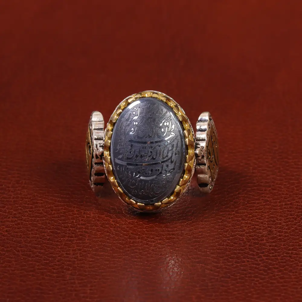 انگشتر حدید مردانه کد 26415