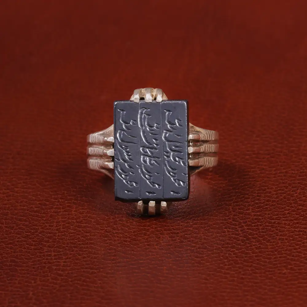 انگشتر حدید مردانه کد 26416