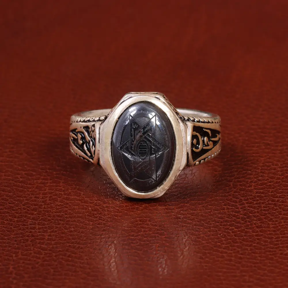 انگشتر حدید مردانه کد 26418