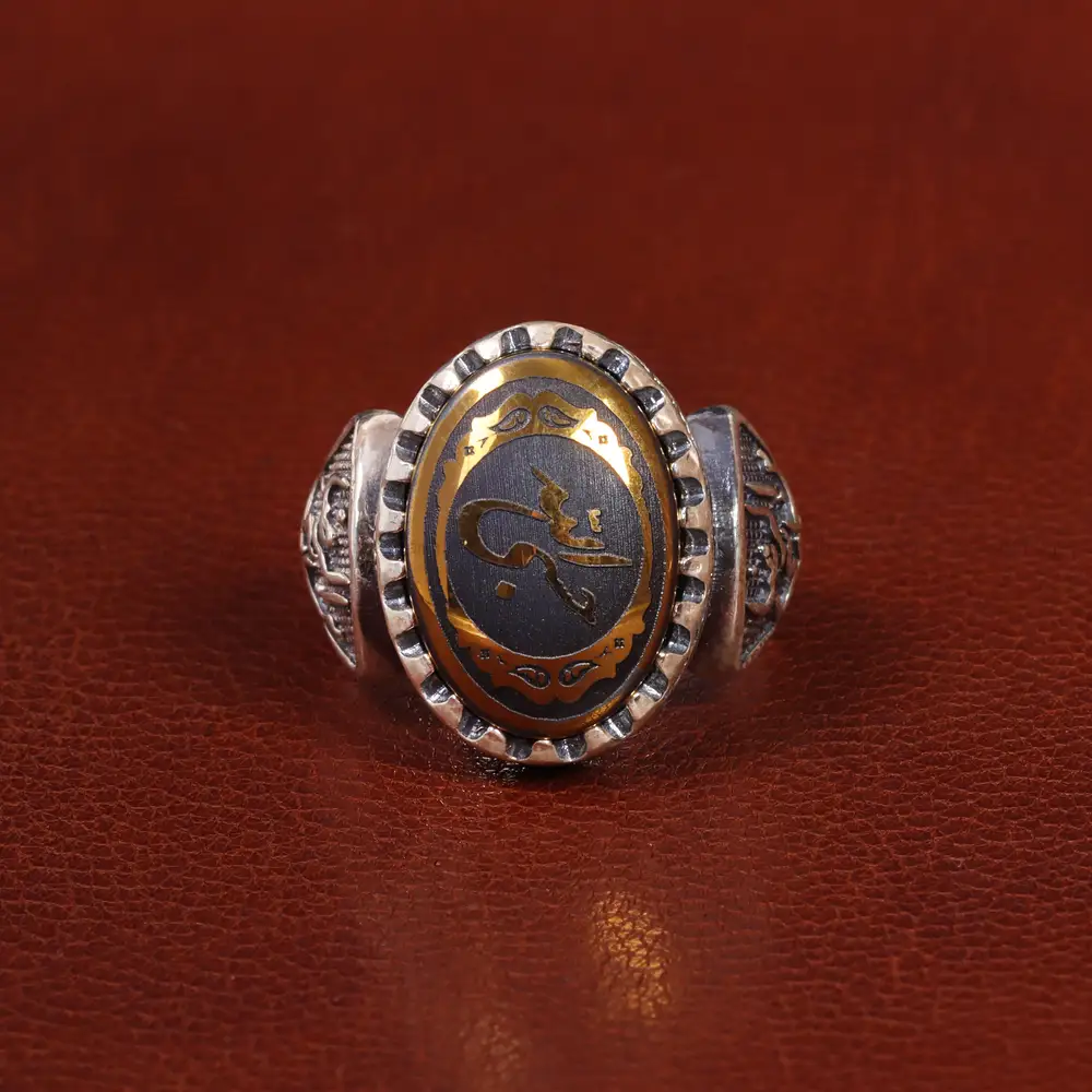 انگشتر حدید مردانه کد 26419