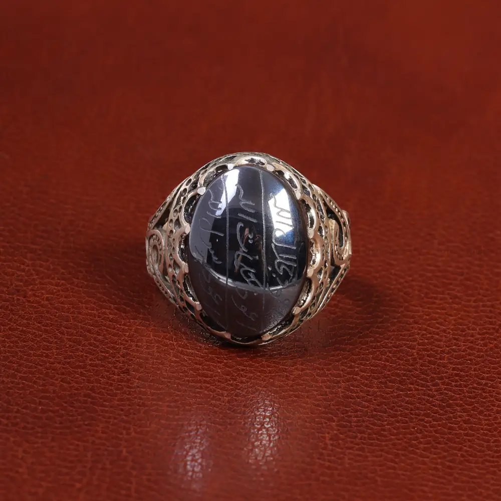 انگشتر حدید مردانه کد 26421