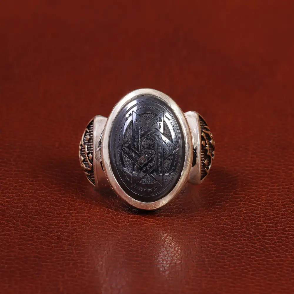 انگشتر حدید مردانه کد 26423