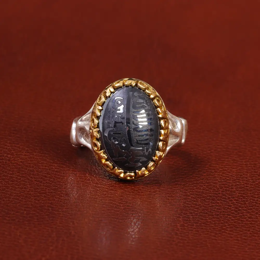 انگشتر حدید مردانه کد 26425