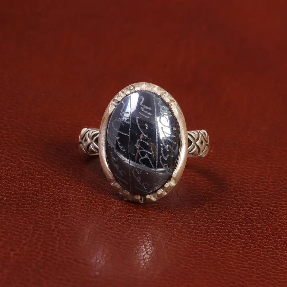 انگشتر حدید مردانه کد 26430