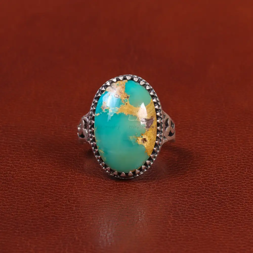 انگشتر فیروزه شجری مردانه کد 26456