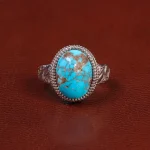 انگشتر فیروزه شجری مردانه کد 26478