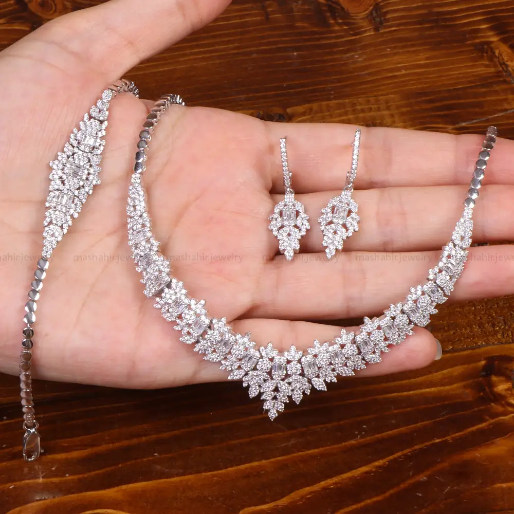 سرویس نقره زنانه طرح جواهر کد 26492