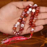 تسبیح آبسیدین لکه برفی کد 26528