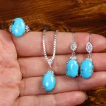 نیم ست فیروزه زنانه کد 26539