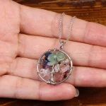 گردنبند هفت چاکرا طرح درخت زندگی کد 26574