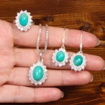 نیم ست فیروزه زنانه کد 26589