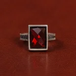 انگشتر طرح یاقوت سرخ مردانه کد 26614