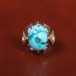 انگشتر فیروزه شجری مردانه کد 26642