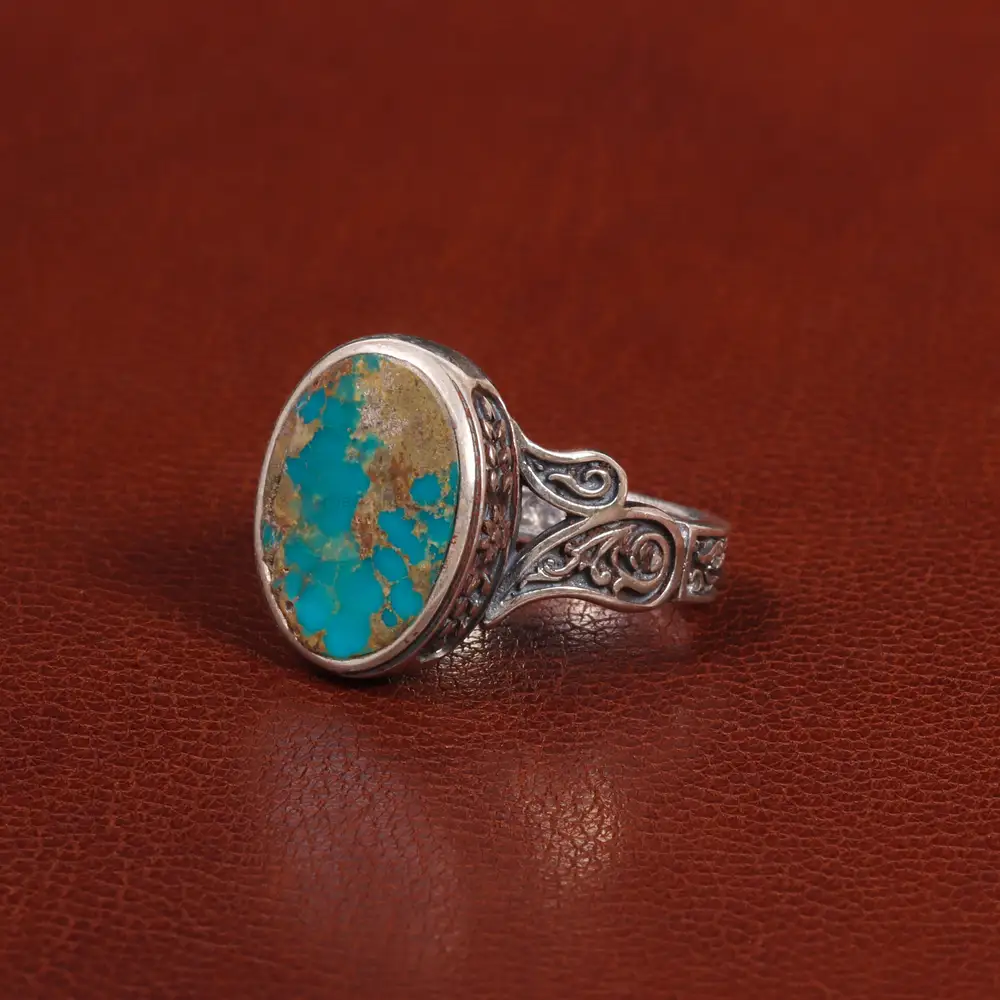 انگشتر فیروزه شجری مردانه کد 26062