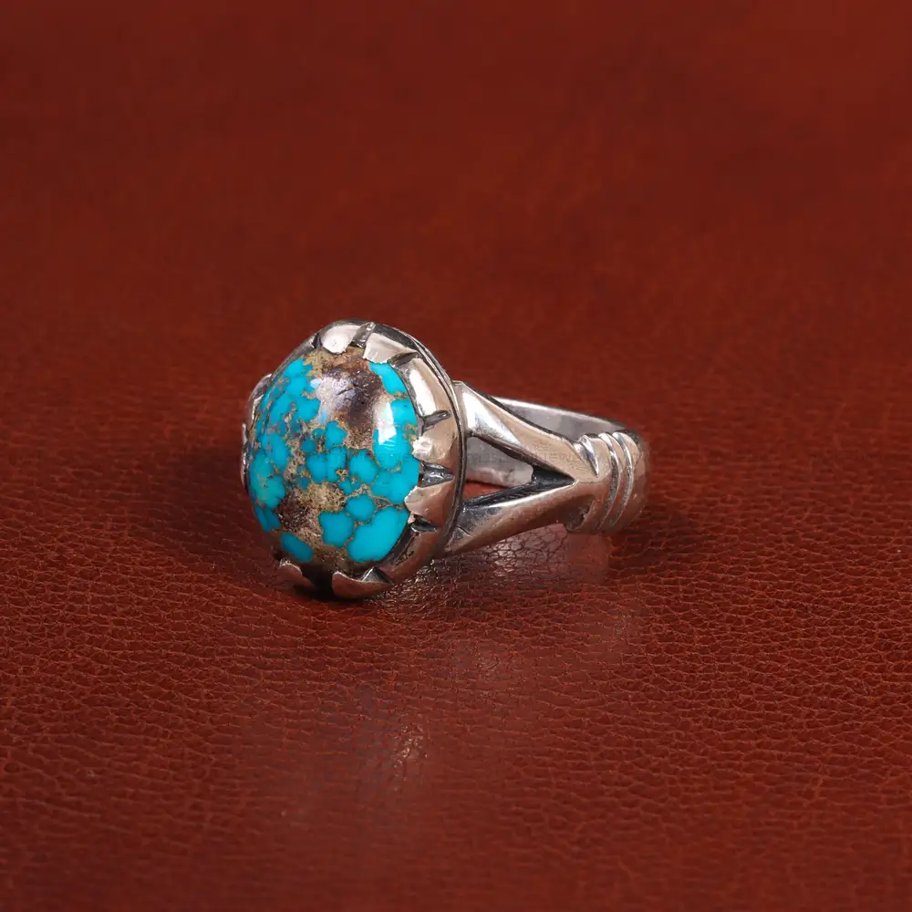 انگشتر فیروزه شجری مردانه کد 26073